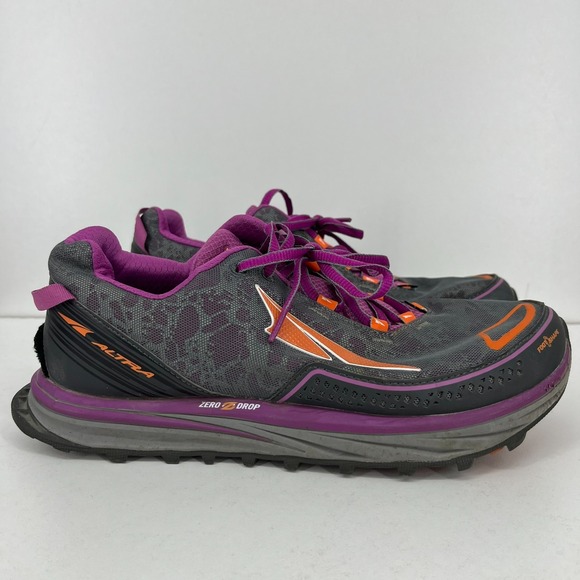 Altra Shoes - Altra Timp 3 Trail Running Shoes Women's Size 10.5 W Wide Gray Orange Zero Drop